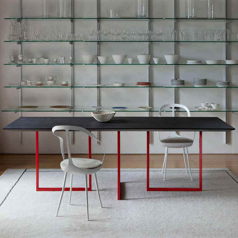 Nordic Solid Wood Office Desk Danish Minimalist Conference Table