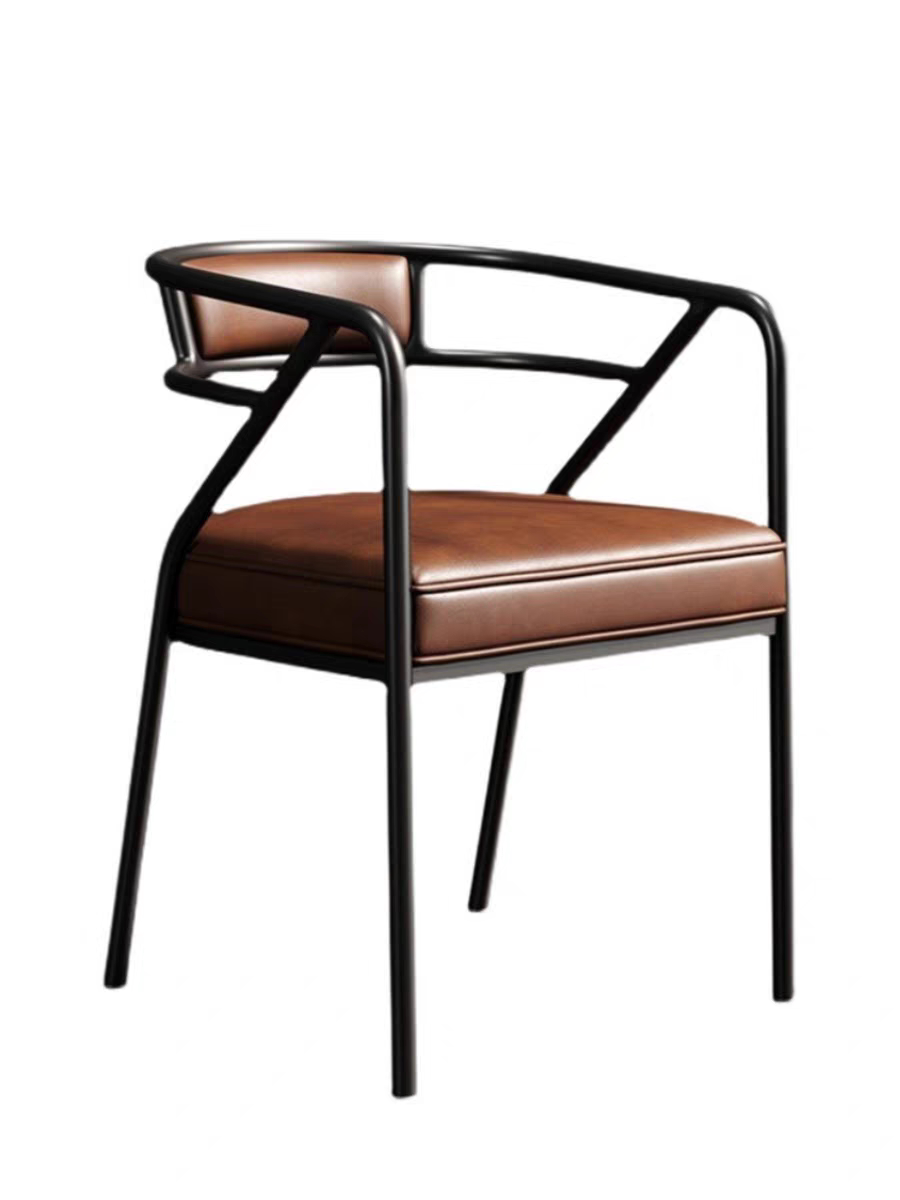 Nordic Luxury Modern Dining Chair Iron Frame Restaurant Home Chair