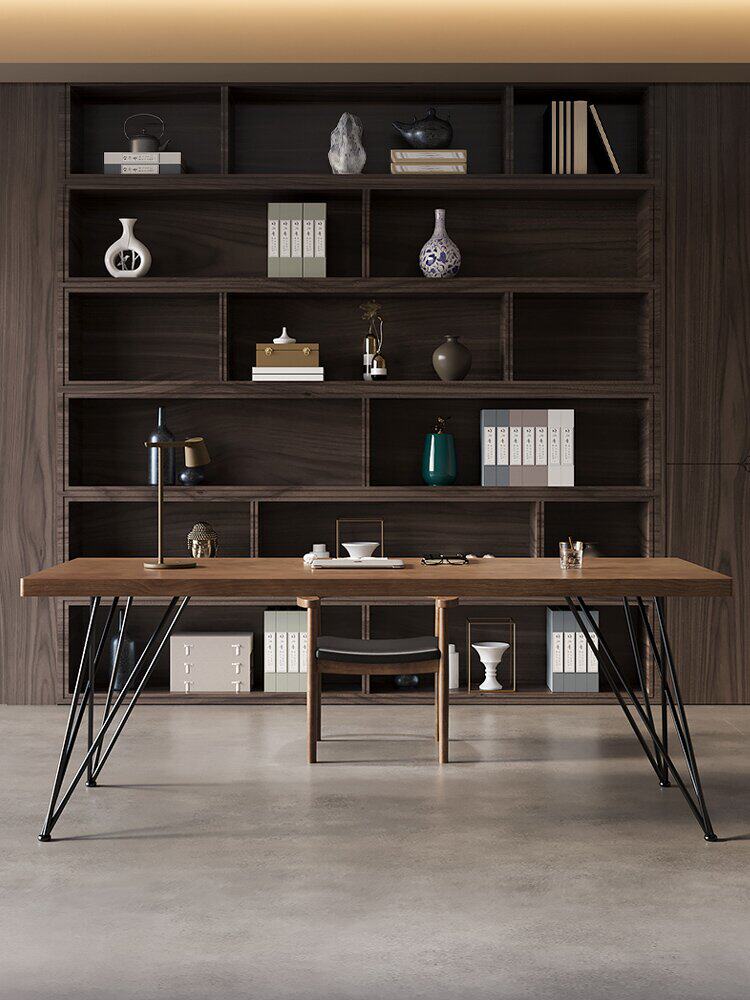 Solid Wood Nordic Desk Minimalist Home Office Computer Table